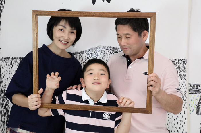 家族の集合写真、10歳記念に。