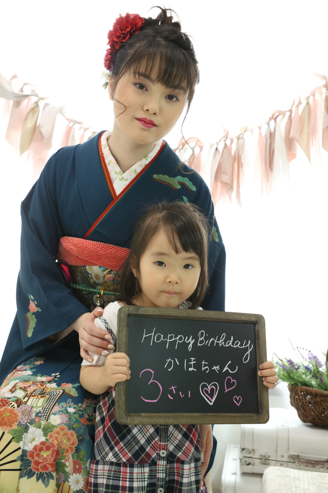 妹さんのお誕生日と成人式撮影を一緒に