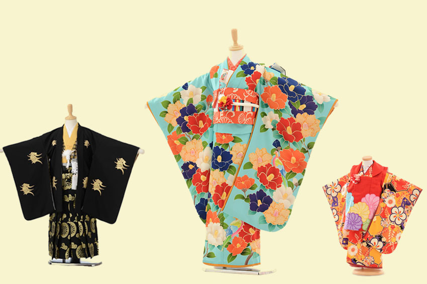 文京区千駄木の人気フォトスタジオのレンタル衣装。京都の貸衣装やさんと提携していますので種類が豊富で色や柄がたくさん。
